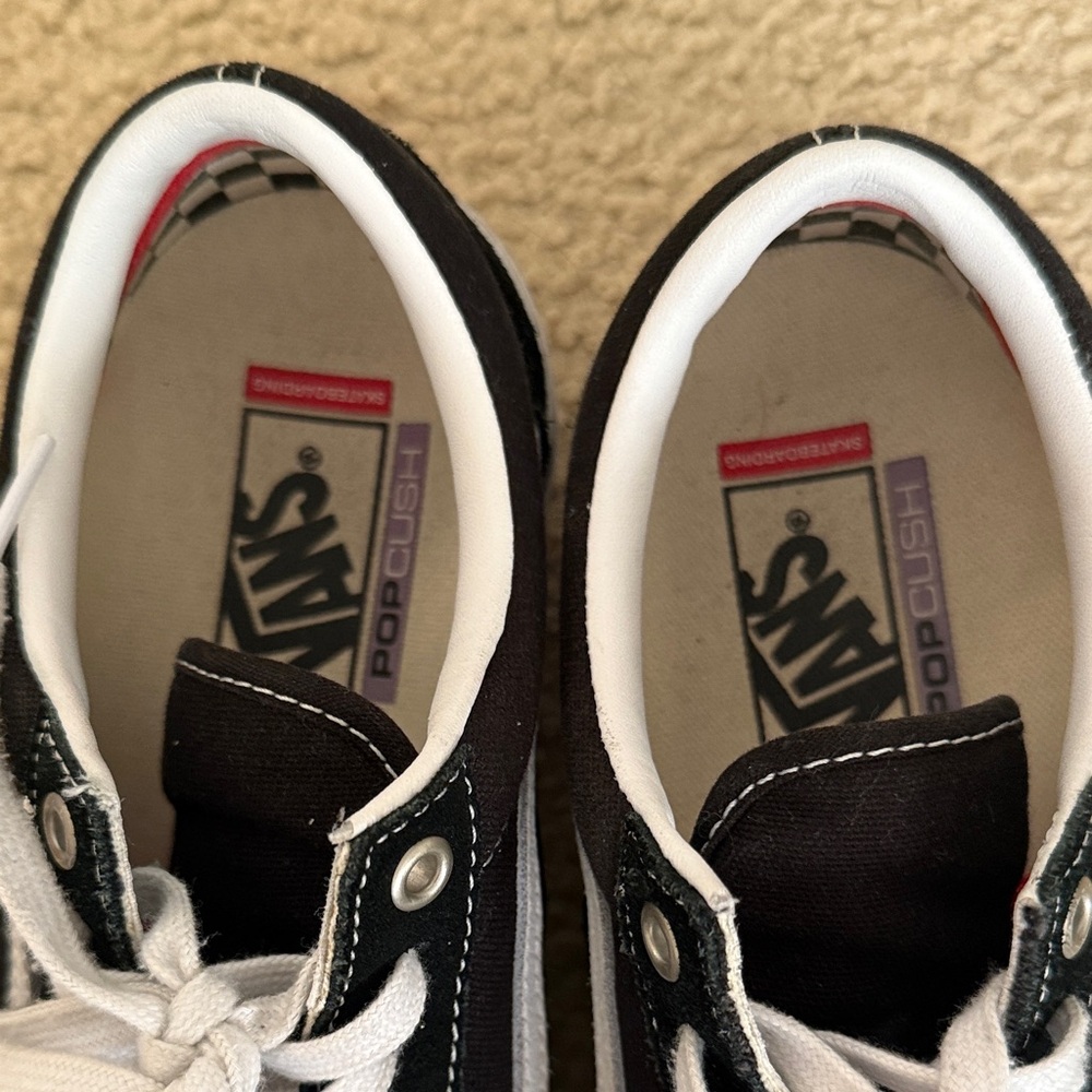 Vans Black and White Sneakers - Picture 3 of 10